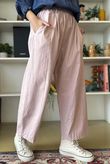 Gaberdine Barrel Pant Rose 